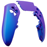 eXtremeRate Chameleon Purple Blue Left Right Front Housing Shell with Touchpad Compatible with ps5 Edge Controller, DIY Replacement Faceplate Shell Custom Touch Pad Cover Compatible with ps5 Edge Controller - MLREGP008