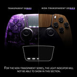 eXtremeRate Wood Grain Left Right Front Housing Shell with Touchpad Compatible with ps5 Edge Controller, DIY Replacement Faceplate Shell Custom Touch Pad Cover Compatible with ps5 Edge Controller - MLREGS001