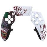 eXtremeRate Clown HAHAHA Left Right Front Housing Shell with Touchpad Compatible with ps5 Edge Controller, DIY Replacement Faceplate Shell Custom Touch Pad Cover Compatible with ps5 Edge Controller - MLREGT002