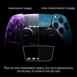 eXtremeRate Blue Nebula Left Right Front Housing Shell with Touchpad Compatible with ps5 Edge Controller, DIY Replacement Faceplate Shell Custom Touch Pad Cover Compatible with ps5 Edge Controller - MLREGT005