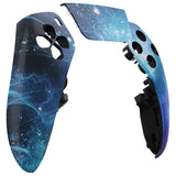 eXtremeRate Blue Nebula Left Right Front Housing Shell with Touchpad Compatible with ps5 Edge Controller, DIY Replacement Faceplate Shell Custom Touch Pad Cover Compatible with ps5 Edge Controller - MLREGT005