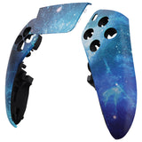 eXtremeRate Blue Nebula Left Right Front Housing Shell with Touchpad Compatible with ps5 Edge Controller, DIY Replacement Faceplate Shell Custom Touch Pad Cover Compatible with ps5 Edge Controller - MLREGT005