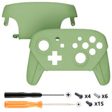 eXtremeRate Matcha Green Faceplate and Backplate for NS Switch Pro Controller, DIY Replacement Shell Housing Case for NS Switch Pro Controller - Controller NOT Included - MRP339