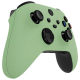 eXtremeRate Matcha Green Replacement Handles Shell for Xbox Series X Controller, Custom Side Rails Panels Front Housing Shell Faceplate for Xbox Series S Controller - Controller NOT Included - ZX3P317