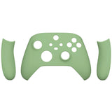 eXtremeRate Matcha Green Replacement Handles Shell for Xbox Series X Controller, Custom Side Rails Panels Front Housing Shell Faceplate for Xbox Series S Controller - Controller NOT Included - ZX3P317