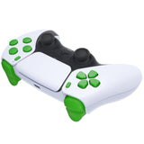 eXtremeRate Replacement D-pad R1 L1 R2 L2 Triggers Share Options Face Buttons, Green Full Set Buttons Compatible with ps5 Controller BDM-030/040/050 - Controller NOT Included - JPF1006G3