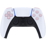 eXtremeRate Replacement D-pad R1 L1 R2 L2 Triggers Share Options Face Buttons, Cherry Blossoms Pink Full Set Buttons Compatible with ps5 Controller BDM-030/040/050 - Controller NOT Included - JPF1012G3