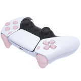 eXtremeRate Replacement D-pad R1 L1 R2 L2 Triggers Share Options Face Buttons, Cherry Blossoms Pink Full Set Buttons Compatible with ps5 Controller BDM-030/040/050 - Controller NOT Included - JPF1012G3