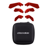 eXtremeRate Metalic Scarlet Red 6in1 Replacement Interchangeable Swift Back Paddles for Xbox One Elite & Elite Series 2 Controller - IL605