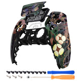 eXtremeRate Mysterious Garden Touchpad Front Housing Shell Compatible with ps5 Controller BDM-010/020/030/040/050, DIY Replacement Shell Custom Touch Pad Cover Compatible with ps5 Controller - ZPFT1088G3