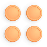 PlayVital Switch Joystick Caps, Switch Lite Thumbstick Caps, Silicone Analog Cover for Joycon of Switch OLED, Thumb Grip Rocker Caps for Nintendo Switch & Switch Lite - Apricot Yellow - NJM1195