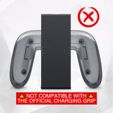 PlayVital Good Night Bear Dockable Protective Case for Nintendo Switch 2 - Detachable Silicone Joycon Grips & Shockproof Back Cover with Cute Bear Thumbs Caps - Brown - WNXNTM002