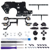 eXtremeRate Multi-Colors Luminated Thumbsticks D-pad ABXY ZR ZL L R Classic Symbol Buttons DTFS LED Kit for NS Switch Pro Controller - 9 Colors Modes 6 Areas DIY Option Button Control - NSLED002