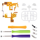 eXtremeRate 7 Colors 9 Modes NS Joycon DFS LED Kit for NS Switch, Multi-Colors Luminated ABXY Trigger Face Buttons for NS Switch & Switch OLED Model JoyCon - JoyCon NOT Included - NSLED011G2
