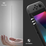 eXtremeRate 2 Pack Transparent Clear Transparent HD Clear Saver Protector Film, Tempered Glass Screen Protector for Nintendo Switch [Anti-Scratch, Anti-Fingerprint, Shatterproof, Bubble-Free] - NSPJ0710