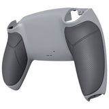 eXtremeRate New Hope Gray & Classic Gray Performance Rubberized Custom Back Housing Bottom Shell Compatible with ps5 Controller, Replacement Back Shell Cover Compatible with ps5 Controller - DPFU6003