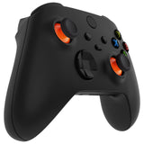 eXtremeRate Orange & Black Replacement Thumbsticks for Xbox Series X/S Controller, for Xbox One Standard Controller Analog Stick, Custom Joystick for Xbox One X/S, for Xbox One Elite Controller - JX3432