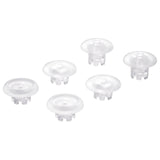 eXtremeRate Clear Replacement Swappable Thumbsticks for PS5 Edge Controller, Custom Interchangeable Analog Stick Joystick Caps for PS5 Edge Controller - Controller & Thumbsticks Base NOT Included - P5J101