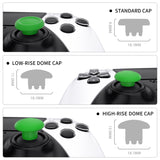 eXtremeRate Green Replacement Swappable Thumbsticks for PS5 Edge Controller, Custom Interchangeable Analog Stick Joystick Caps for PS5 Edge Controller - Controller & Thumbsticks Base NOT Included - P5J107