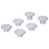 eXtremeRate Solid White Replacement Swappable Thumbsticks for PS5 Edge Controller, Custom Interchangeable Analog Stick Joystick Caps for PS5 Edge Controller - Controller & Thumbsticks Base NOT Included - P5J109