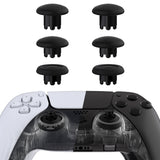 eXtremeRate EDGE Sticks Swappable Thumbsticks for PS5 & PS5 Edge & PS4 All Model Controllers - Black - P5J201
