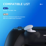 eXtremeRate EDGE Sticks Swappable Thumbsticks for PS5 & PS5 Edge & PS4 All Model Controllers - Solid White - P5J202