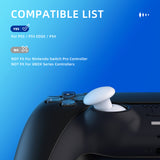 eXtremeRate EDGE Sticks Swappable Thumbsticks for PS5 & PS5 Edge & PS4 All Model Controllers - Robot White - P5J203
