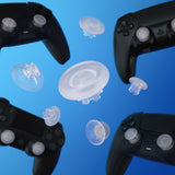 eXtremeRate EDGE Sticks Swappable Thumbsticks for PS5 & PS5 Edge & PS4 All Model Controllers - Clear - P5J207