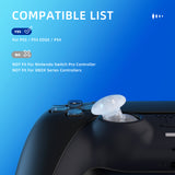 eXtremeRate EDGE Sticks Swappable Thumbsticks for PS5 & PS5 Edge & PS4 All Model Controllers - Clear - P5J207