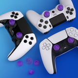 eXtremeRate EDGE Sticks Swappable Thumbsticks for PS5 & PS5 Edge & PS4 All Model Controllers - Clear Atomic Purple - P5J209