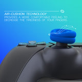 PlayVital Thumbs Cushion Caps Thumb Grips for ps5, for ps4, Thumbstick Grip Cover for Xbox Series X/S, Thumb Grip Caps for Xbox One, Elite Series 2, for Switch Pro Controller - Blue - PJM3024