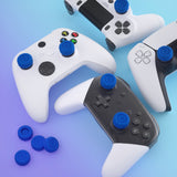 PlayVital Thumbs Cushion Caps Thumb Grips for ps5, for ps4, Thumbstick Grip Cover for Xbox Series X/S, Thumb Grip Caps for Xbox One, Elite Series 2, for Switch Pro Controller - Blue - PJM3024