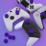 PlayVital Thumbs Cushion Caps Thumb Grips for ps5, for ps4, Thumbstick Grip Cover for Xbox Series X/S, Thumb Grip Caps for Xbox One, Elite Series 2, for Switch Pro Controller - Purple- PJM3025