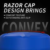 PlayVital Thumbs Pro RAZOR Thumbstick Extender for Xbox Core Controller, for Xbox Series X/S Controller, Joystick Caps for Xbox One Controller - 2 High Raise & 2 Mid Raise Dome - Blue - PJM5007