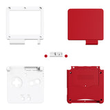 eXtremeRate IPS Ready Upgraded Passion Red & White Custom Replacement Housing Shell for Gameboy Advance SP GBA SP – Compatible with Both IPS & Standard LCD – Console & Screen NOT Included - ASPP3006