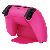 PlayVital 2 Pack Controller Display Stand for ps5, Gamepad Stand Desk Holder for ps5 Controller Accessories with Rubber Pads - Nova Pink - PFPJ173