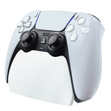 PlayVital 2 Pack Controller Display Stand for ps5, Gamepad Stand Desk Holder for ps5 Controller Accessories with Rubber Pads - White - PFPJ169
