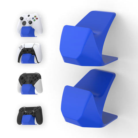 PlayVital 2 Pack Blue Universal Game Controller Stand for Xbox Series X/S Controller, for PS5/4 Controller Stand Holder, Display Stand Holder for Switch Pro Controller - PFPJ160