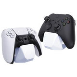 PlayVital 2 Pack White Universal Game Controller Stand for Xbox Series X/S Controller, for PS5/4 Controller Stand Holder, Display Stand Holder for Switch Pro Controller - PFPJ161