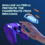 PlayVital 2 Set Futuristic CyberMech Design Silicone Case with Thumb Grips for PS5 Wireless Controller, Compatible with PS5 Official Charging Dock - Purple - CHXPFP010