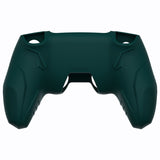 PlayVital 2 Set Futuristic CyberMech Design Silicone Case with Thumb Grips for PS5 Wireless Controller, Compatible with PS5 Official Charging Dock - Racing Green - CHXPFP009