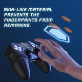 PlayVital 2 Set Runes Edition Silicone Cover Skin for PS5 Controller with Thumb Grips & Touchpad Skin & D-pad Area Sticker, Compatible with PS5 Charging Dock - Black - FVEPFP005