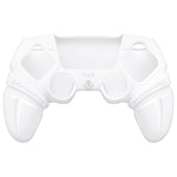 PlayVital 2 Set Runes Edition Silicone Cover Skin for PS5 Controller with Thumb Grips & Touchpad Skin & D-pad Area Sticker, Compatible with PS5 Charging Dock - White - FVEPFP006