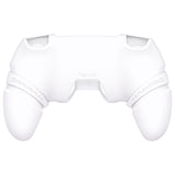 PlayVital 2 Set Runes Edition Silicone Cover Skin for PS5 Controller with Thumb Grips & Touchpad Skin & D-pad Area Sticker, Compatible with PS5 Charging Dock - White - FVEPFP006