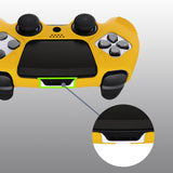 PlayVital 3D Studded Edition Anti-Slip Silicone Cover Case for ps5 Edge Controller, Soft Rubber Protector Skin for ps5 Edge Wireless Controller with 6 Thumb Grip Caps - Caution Yellow - ETPFP014