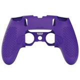 PlayVital 3D Studded Edition Anti-Slip Silicone Cover Case for ps5 Edge Controller, Soft Rubber Protector Skin for ps5 Edge Wireless Controller with 6 Thumb Grip Caps - Purple - ETPFP010