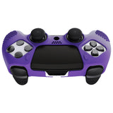 PlayVital 3D Studded Edition Anti-Slip Silicone Cover Case for ps5 Edge Controller, Soft Rubber Protector Skin for ps5 Edge Wireless Controller with 6 Thumb Grip Caps - Purple - ETPFP010