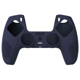 PlayVital Midnight Blue 3D Studded Edition Anti-slip Silicone Cover Skin for 5 Controller, Soft Rubber Case Protector for PS5 Wireless Controller with 6 Black Thumb Grip Caps - TDPF003