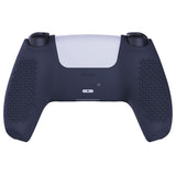 PlayVital Midnight Blue 3D Studded Edition Anti-slip Silicone Cover Skin for 5 Controller, Soft Rubber Case Protector for PS5 Wireless Controller with 6 Black Thumb Grip Caps - TDPF003