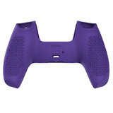 PlayVital Purple 3D Studded Edition Anti-slip Silicone Cover Skin for 5 Controller, Soft Rubber Case Protector for PS5 Wireless Controller with 6 Black Thumb Grip Caps - TDPF007